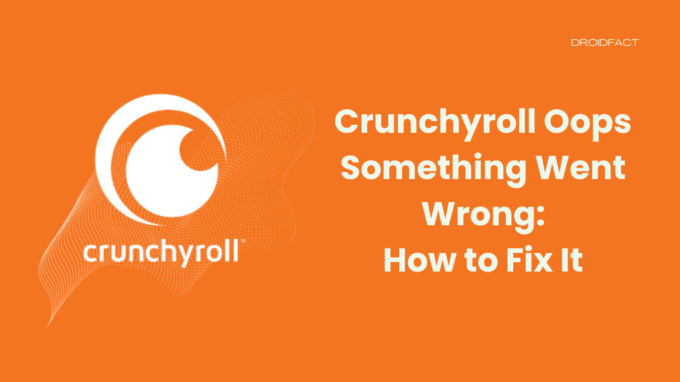 Crunchyroll Oops Something Went Wrong: How to Fix It